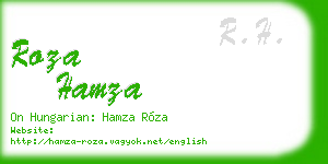 roza hamza business card